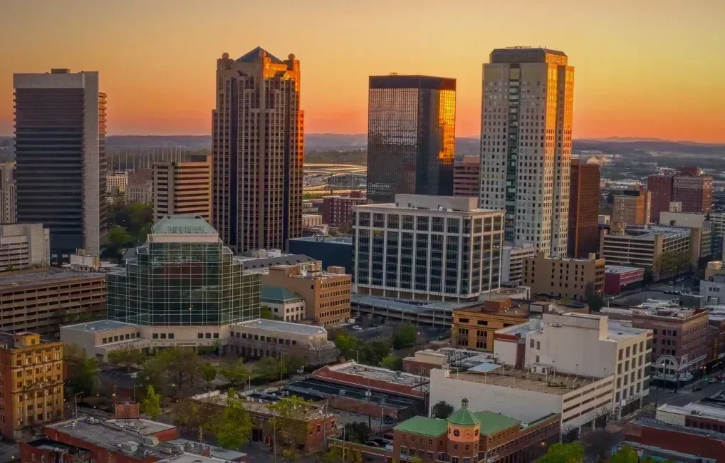 Birmingham, Alabama skyline.